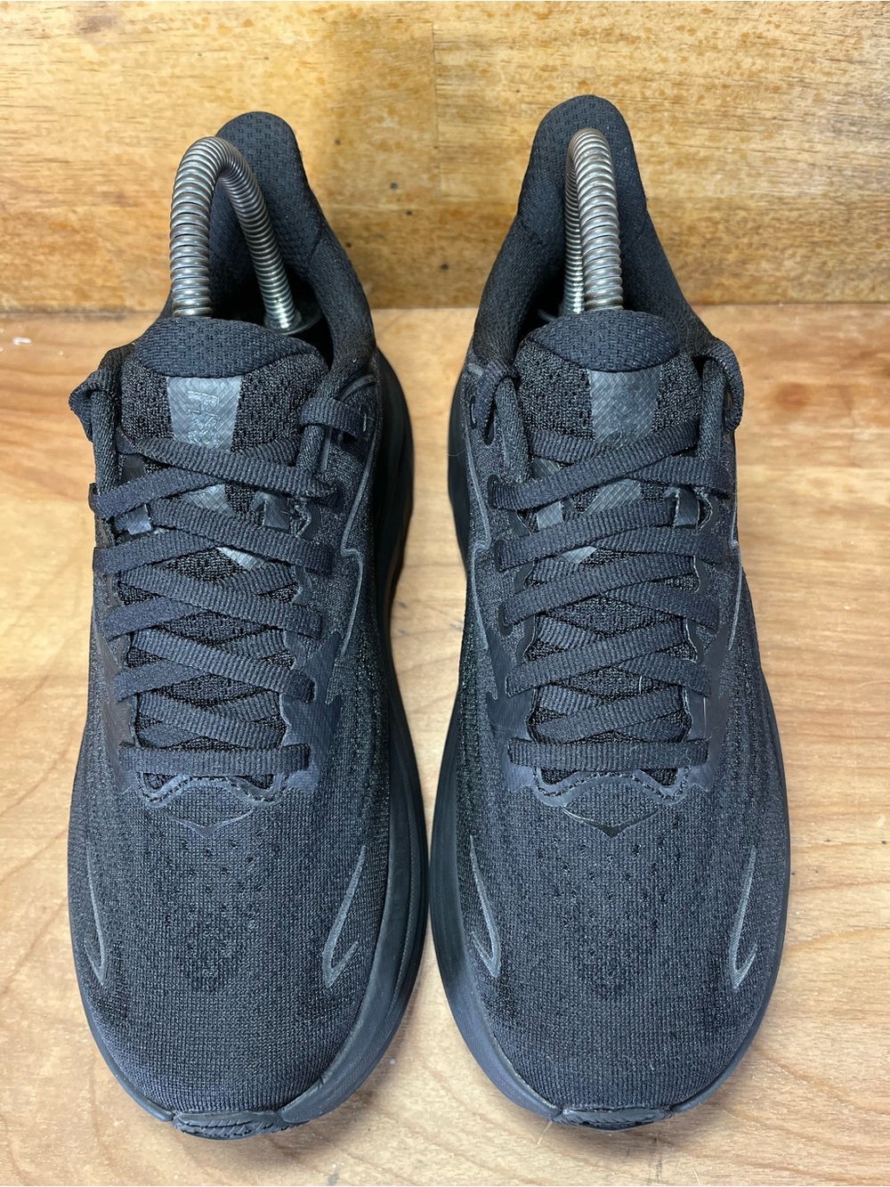 NEW Hoka One One Clifton 10 Womens Size 6.5 Running Shoes Sneakers Triple Black - Picture 3 of 10